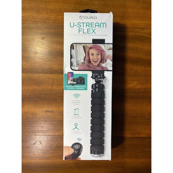 Aduro U-Stream Flex Tripod Portable Streaming Studio Phone Wireless Remote NEW - Picture 1 of 3